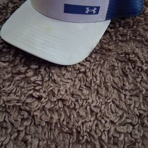Under Armour White and Blue Mesh Cap